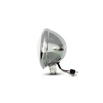 cafe 4 racer - 7" Headlight housing chrome - side mount - Cafe4Racer Headlight housing  