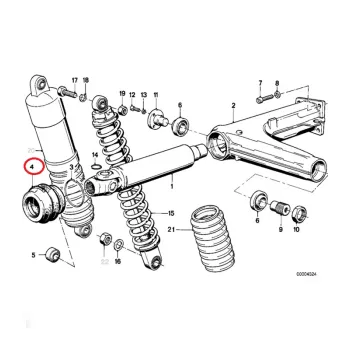 cafe 4 racer - Gumový doraz manžeta BMW 33171454552 - OEM part Ostatné 