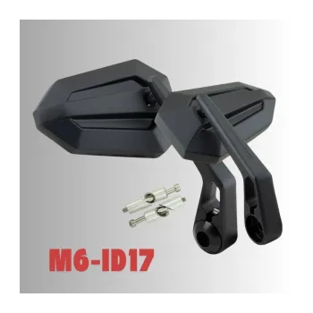 cafe 4 racer - Handlebar end mirror "Stream" M6  ID17 HONDA KAWASAKI SUZUKI - HS MOTO Germany Bar end mirrors 