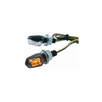 cafe 4 racer - MICRO BULLET LED TURN SIGNALS, CHROME - MCS Standard indicators 