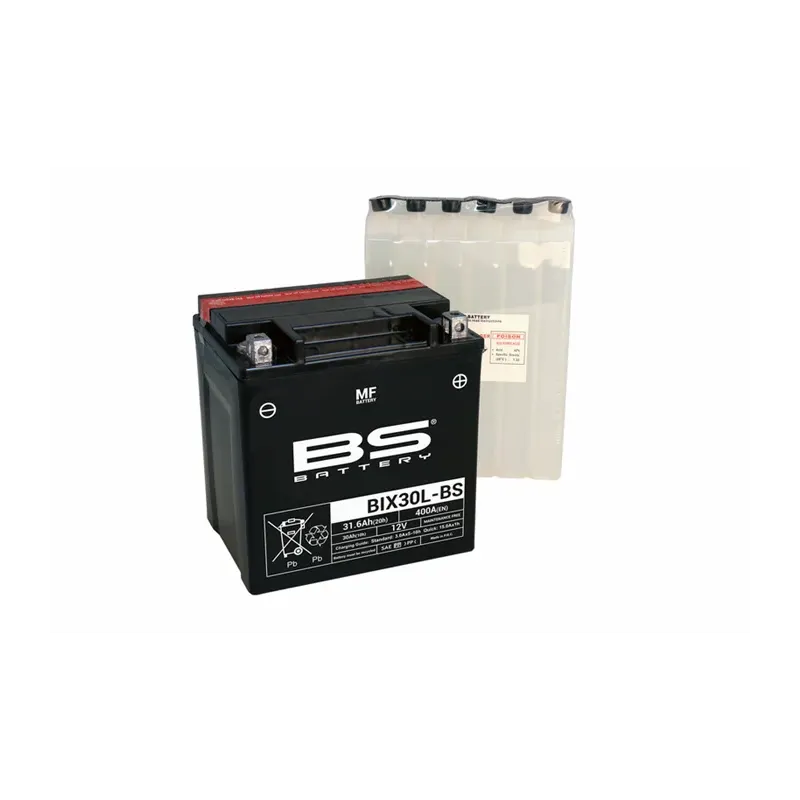 BSBAT BATTERY BIX30L-BS MF W/ ACID