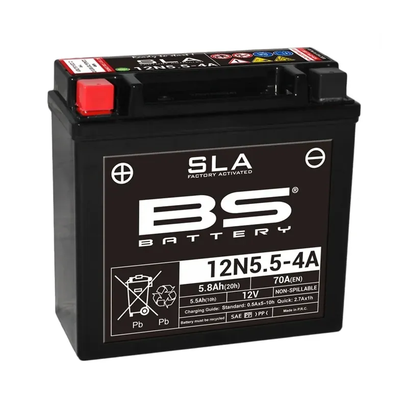 cafe 4 racer - BSBAT BATERIE 12N5.5-4A / 4B FA - BS Battery AGM Baterie 3564093008413