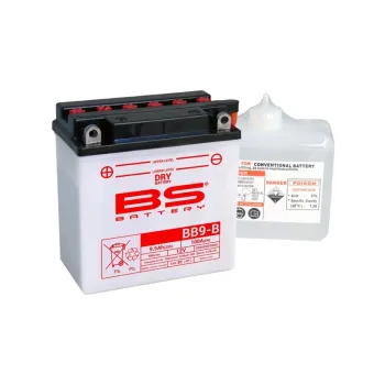 cafe 4 racer - BSBAT BATERIE BB9A-A CONV S KYSELINOU - BS Battery Olověné akumulátory 3661453105970