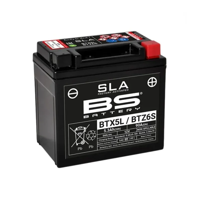 cafe 4 racer - BSBAT BATTERY BTX5L/BTZ6S FA - BS Battery AGM Batteries 3564093006709