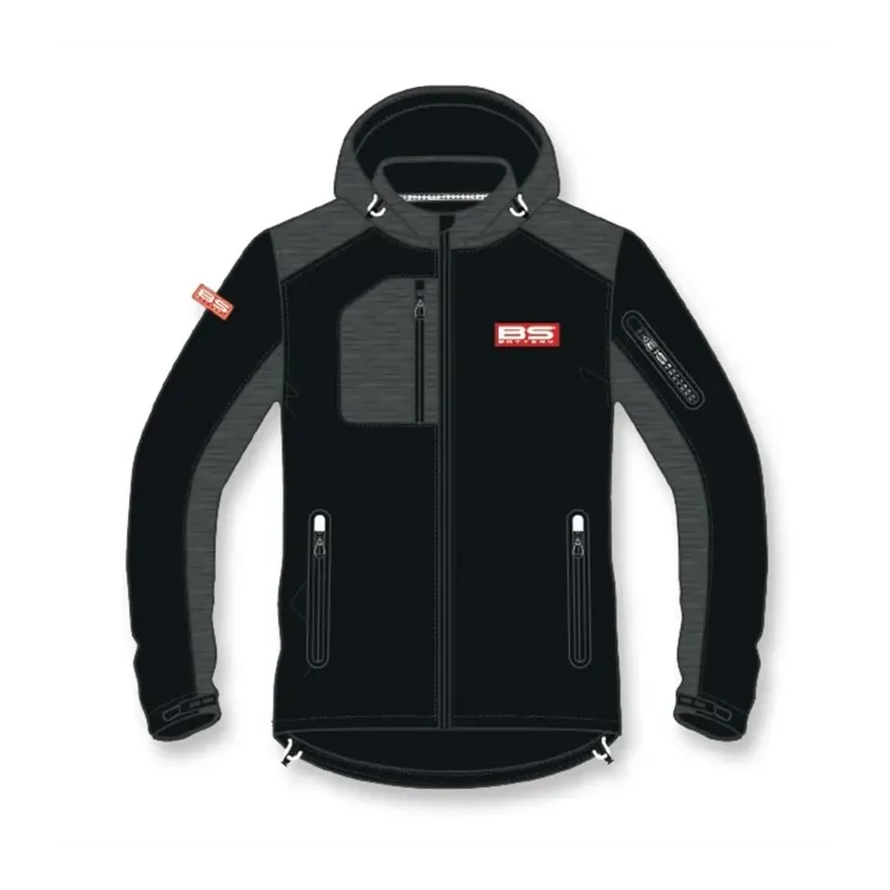 BSBAT SOFTSHELL BS FACTORY BLK/GRY, 2XL