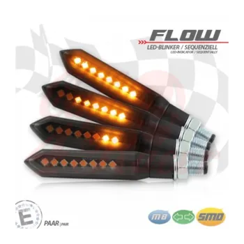 cafe 4 racer - SMD smerovky "FLOW" - HS MOTO Germany Sequenčné plávajúce  LED smerovky 4251352635532