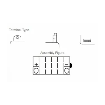 YUASA BATTERY YB16-B CONV W/O ACID