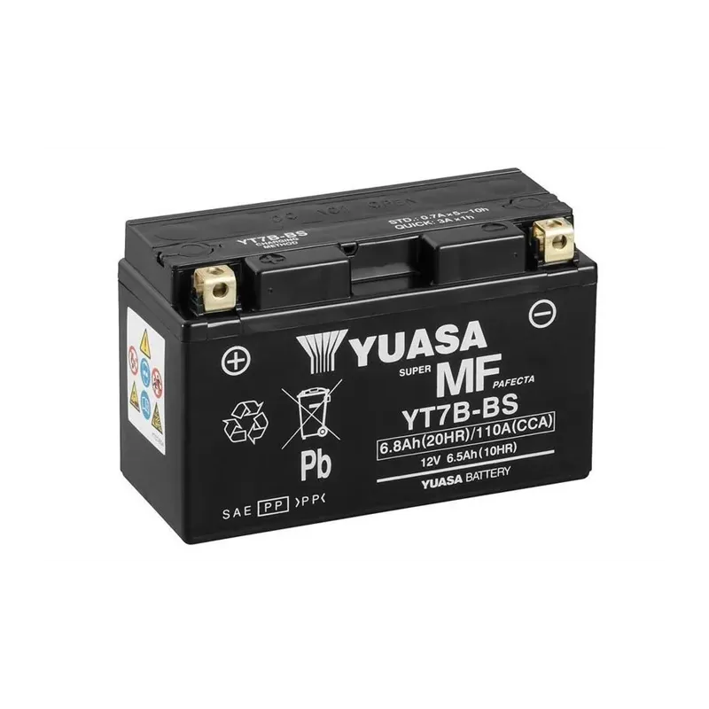 cafe 4 racer - BATERIE YUASA YT7B-BS MF W/ ACID - YUASA  AGM Baterie  4054783163236