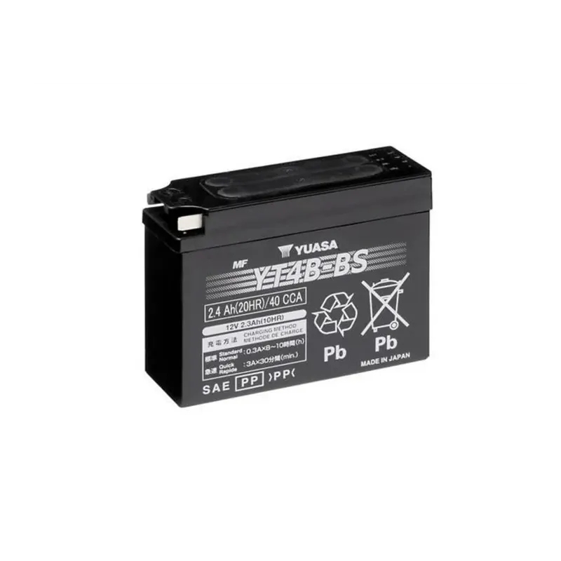 cafe 4 racer - YUASA BATTERY YT4B-BS MF W/ ACID - YUASA  AGM Batteries 4906958000931