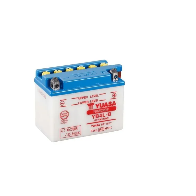 YUASA BATTERY YB4L-B CONV W/ ACID