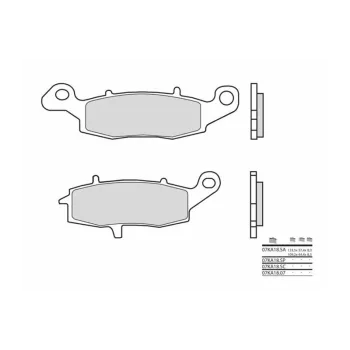 BREMB BRAKE PADS 07KA1807 ORGANIC