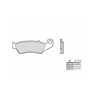 BREMB BRAKE PADS 07KA17SX SINTER METAL