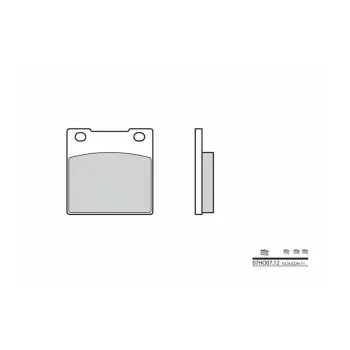 BREMB BRAKE PADS 07HO0712 ORGANIC