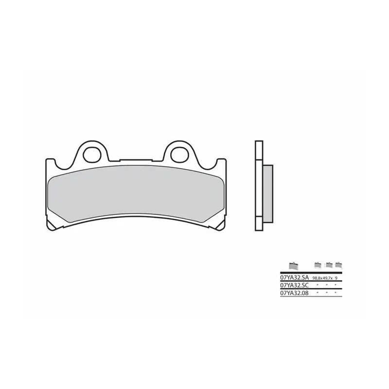 cafe 4 racer - BREMB BRAKE PADS 07YA32SA SINTER METAL - Brembo Brake pads / shoes 