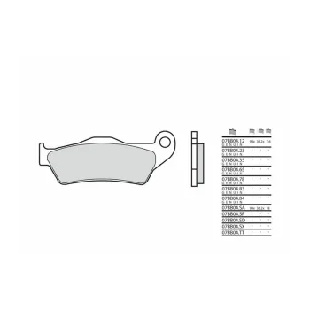 BREMB BRAKE PADS 07BB0483 ORGANIC
