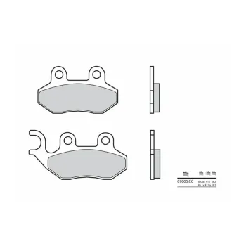 cafe 4 racer - Disc brake pads MCB752SCR - TRW Brake pads / shoes 3322937496556