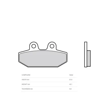 BREMB BRAKE PADS C.CERAMIC 07HD23SP