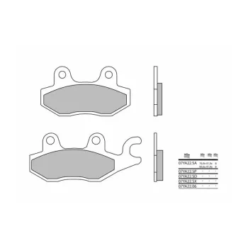 BREMB BRAKE PADS 07YA22SP SINTER METAL