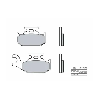 BREMB BRAKE PADS 07GR74SD SINTER METAL