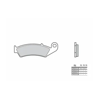 BREMB BRAKE PADS 07HO2506 ORGANIC