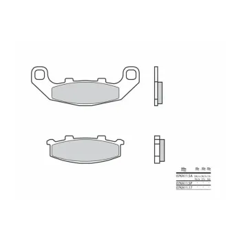 BRZDOVÉ DOŠTIČKY BREMB 07KA11SP SINTER METAL