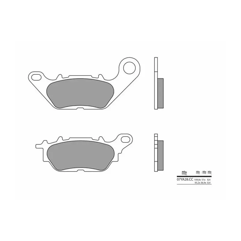 BREMB BRAKE PADS 07YA28CC CARBON CERAMIC