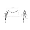 cafe 4 racer - BREMB MASTER CYL FRONT 18x21 - TITANIUM - Brembo Radiální brzda 8020584650295