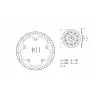 BREMB BRAKE DISC ORO SERIE 168B407D7