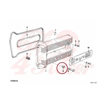 cafe 4 racer - Gumová objímka, K75 - K100LT - OEM part Tesnení motoru & ventilové  podložky 