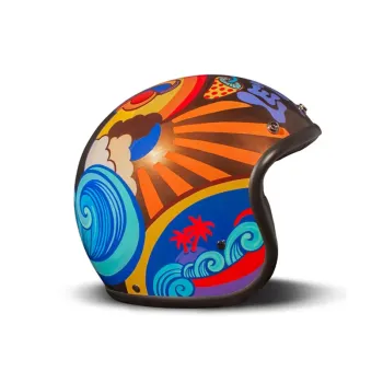 cafe 4 racer - DMD Vintage helmet Star matte black - DMD DMD Vintage open helmet 