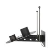 cafe 4 racer - Šedá ocel X7 Helmet Gear Wall Mount gun metal - Gray Steel Dárky 