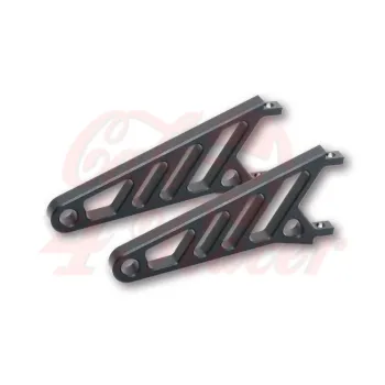 cafe 4 racer - HIGHSIDER CNC Alu headlight bracket Black LONG - Highsider Headlights  brackets & holders   4054783183142