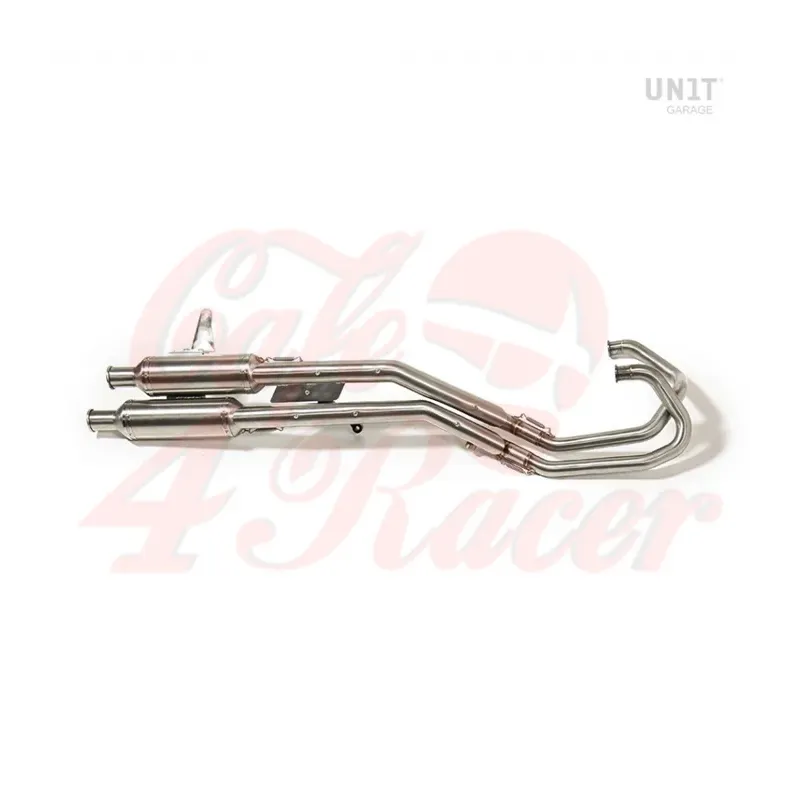 cafe 4 racer - Kompletný výfuk V7 v nerezovom prevedení   MOTTO GUZI V7 08-15  - UNIT GARAGE MOTO GUZZI V7 I 2008-2005 