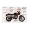 cafe 4 racer - Complete exhaust in inox  MOTTO GUZI V7 08-15 - UNIT GARAGE MOTO GUZZI V7 I 2008-2015 