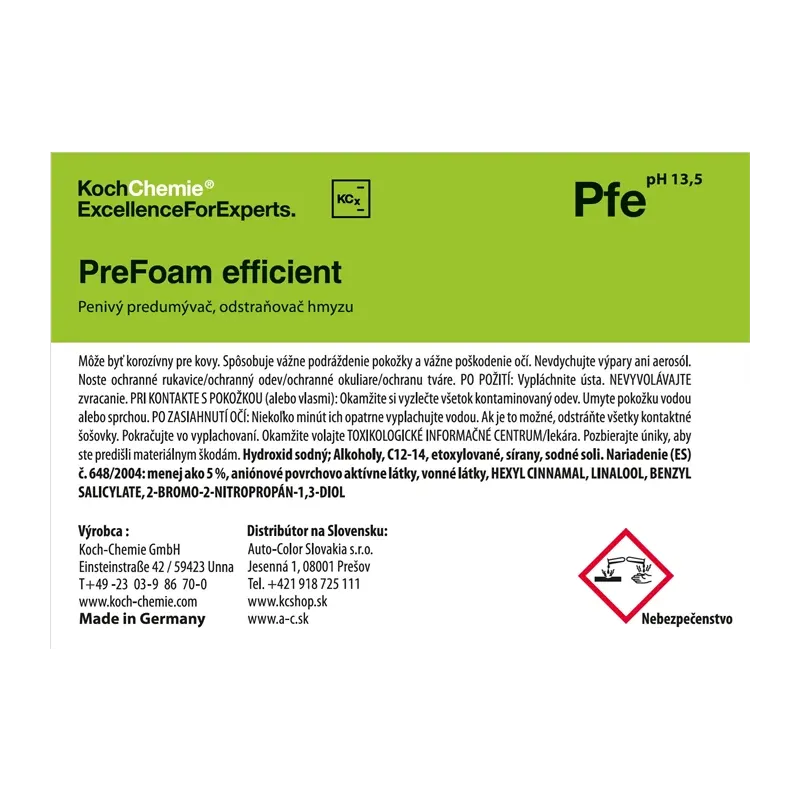 cafe 4 racer - KochChemie Product label - PreFoam efficient - Koch Chemie Stickers and labels 