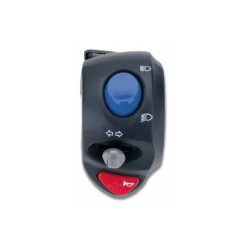 cafe 4 racer - Domino Electric Control  switch ENGINE Start/Stop Yellow - Domino & Tommaselli 22mm & 7/8 inch 8033900014442