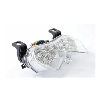 cafe 4 racer -  LED taillight with clear glass, KAWASAKI Z750/1000 ZX6R 03-4 with indicators - Shin Yo Model Rear lights 4054783031696