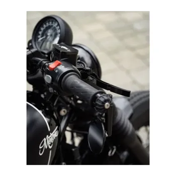 cafe 4 racer - Sada brzdových a spojkových pák PIKE - Triumph - nastavitelná - hliníková slitina černá - Motone Triumph Bonneville 