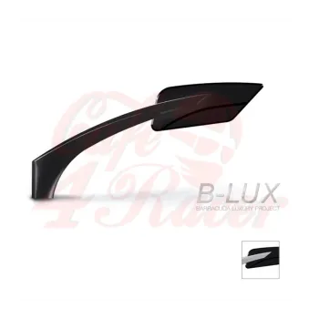 cafe 4 racer -  BARRACUDA  E-VERSION B-LUX black - BARRACUDA Standard mirrors 