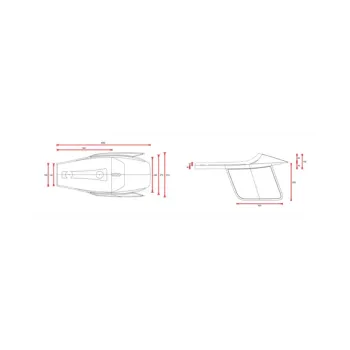 cafe 4 racer - Universal Flat Track seat SCR4.1 with side number plates - Cafe4Racer Partially Upholstered 
