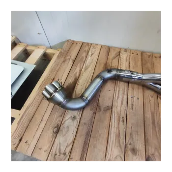 cafe 4 racer - BMW K100 right side pipe + Thunder Slash - Cafe4Racer K100 exhaust parts 