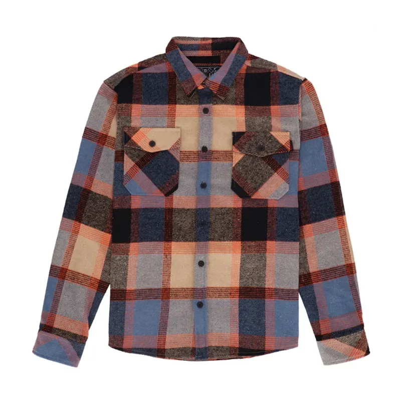cafe 4 racer - 13 1/2 Ocelový flanel oxblood - 13 1/2 Company Košile 