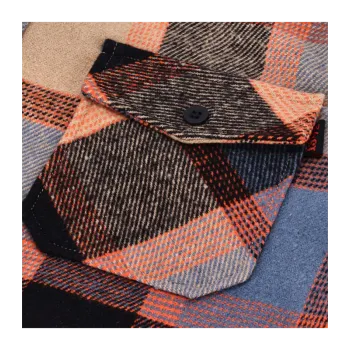 cafe 4 racer - 13 1/2 Ocelový flanel oxblood - 13 1/2 Company Košile 