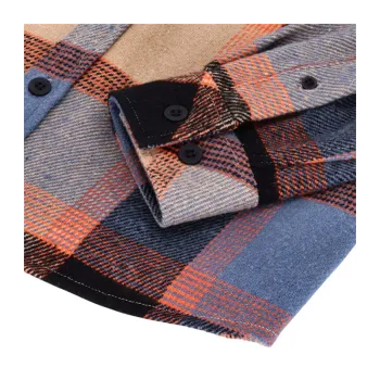 cafe 4 racer - 13 1/2 Oceľová flanelová farba oxblood - 13 1/2 Company Košele 