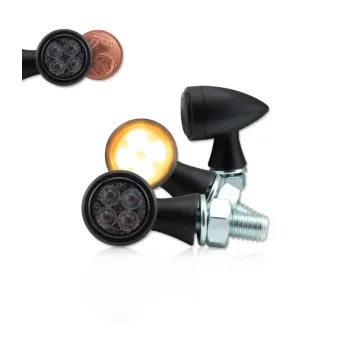 cafe 4 racer - LSL Scrambler Head Light, black/chrome - LSL Headlights side mount 4251342922918
