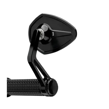 cafe 4 racer - Wunderkind Bar end mirror housing black 2Stripes arm black - WUNDERKIND Custom Bar end mirrors 