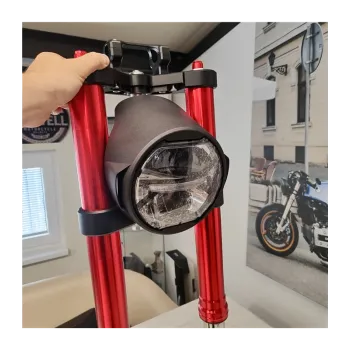 cafe 4 racer - Pevný držák pro světlomet KOSO Thunderbolt  Powerbrick set - Cafe4Racer Retroridní díly 