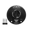 cafe 4 racer - Tank filler cap for Kawasaki motorbikes with quick release machined from billet aluminium, Accossato brand code FC143 - Accossato  Fuel Caps 