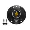 cafe 4 racer - Tank filler cap for Kawasaki motorbikes with quick release machined from billet aluminium, Accossato brand code FC143 - Accossato  Fuel Caps 