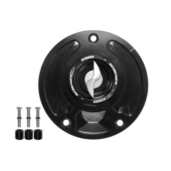 cafe 4 racer - Tank filler cap for Kawasaki motorbikes with quick release machined from billet aluminium, Accossato brand code FC143 - Accossato  Fuel Caps 